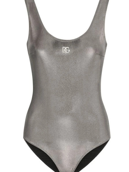 Dolce DOLCE&GABBANA KIM foiled-effect swimsuit Women & Gabbana racer 0504